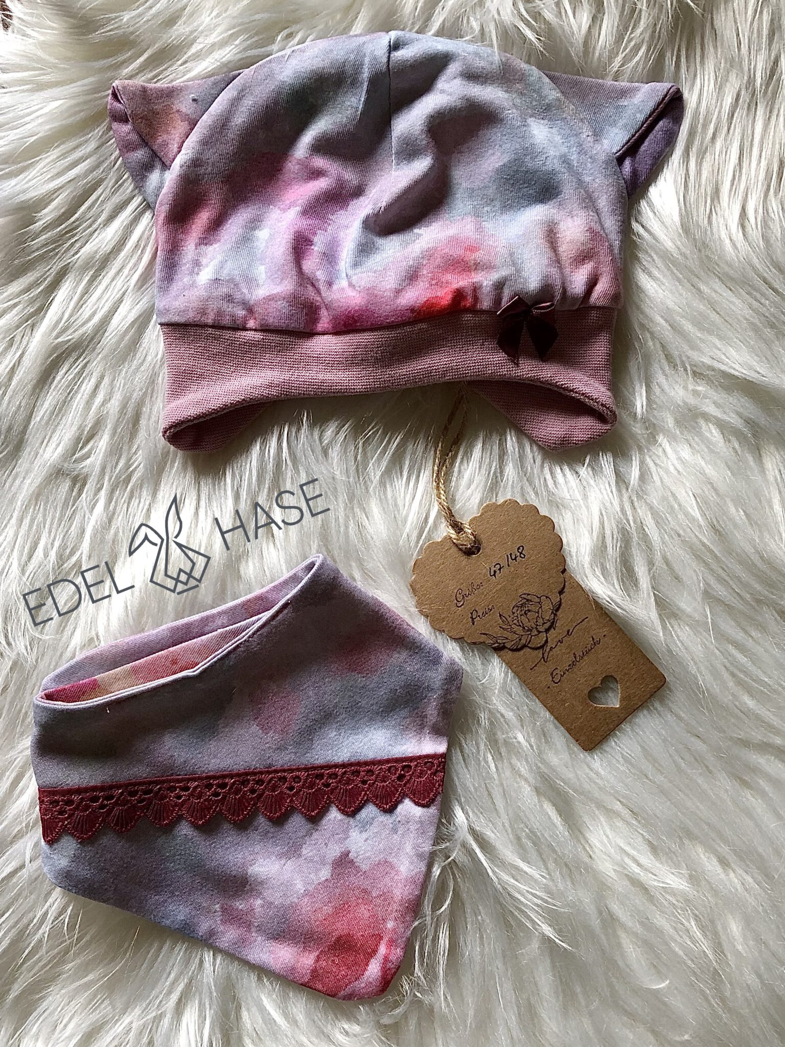 Mütze / Halstuch aus Jersey